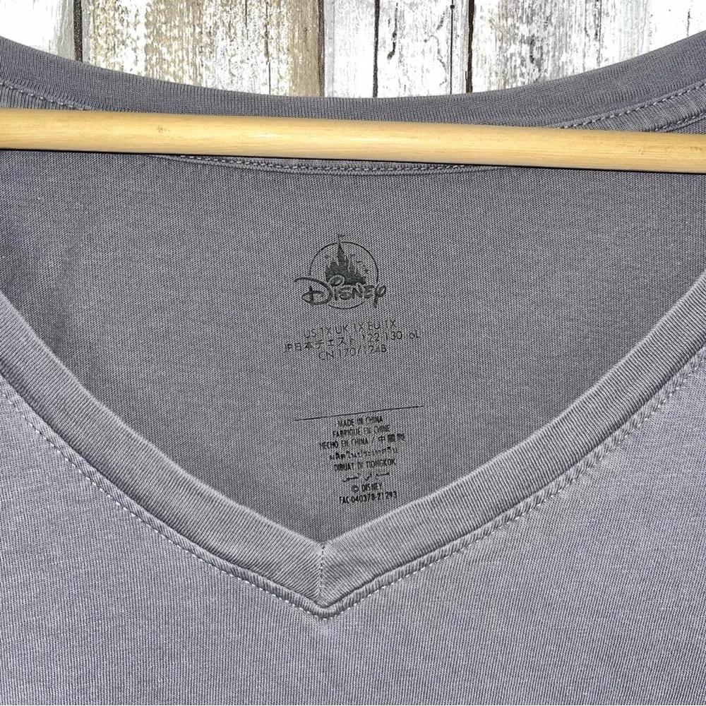 Disney Mickey Dark Grey Distressed Disney World Tee Women’s 1X - Picture 4 of 4